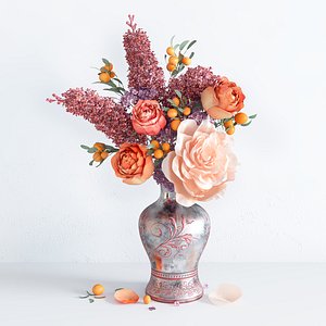 3D model Spring Summer Bright Bouquet