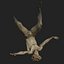 Modelo 3D caindo - anatomia masculina