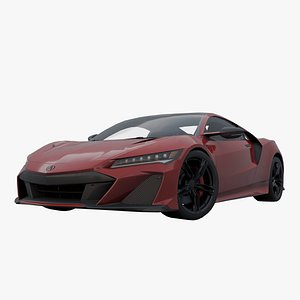 Acura NSX 2023 lowpoly blend