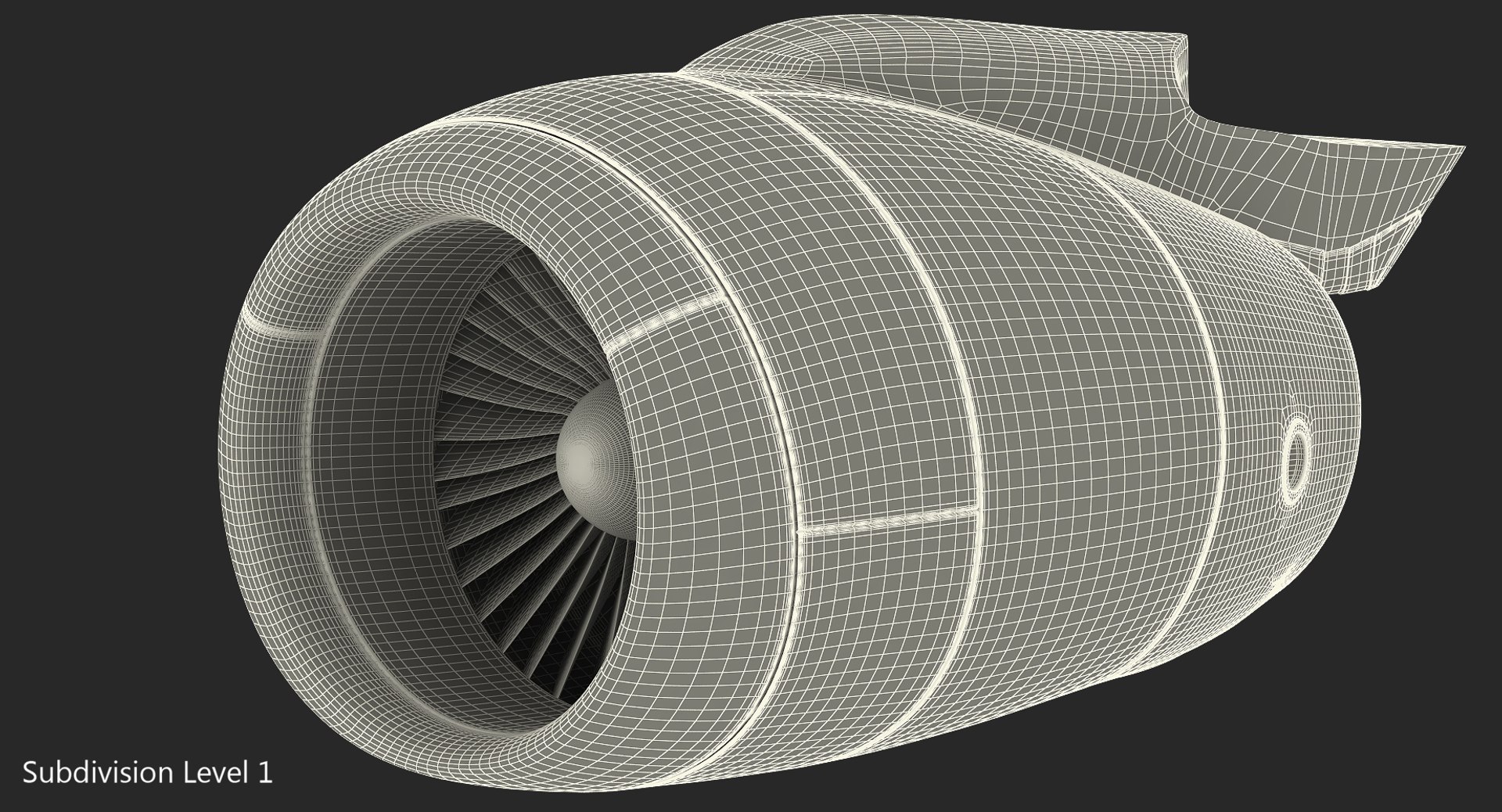 3D Aircraft Jet Turbofan Engine - TurboSquid 1236942