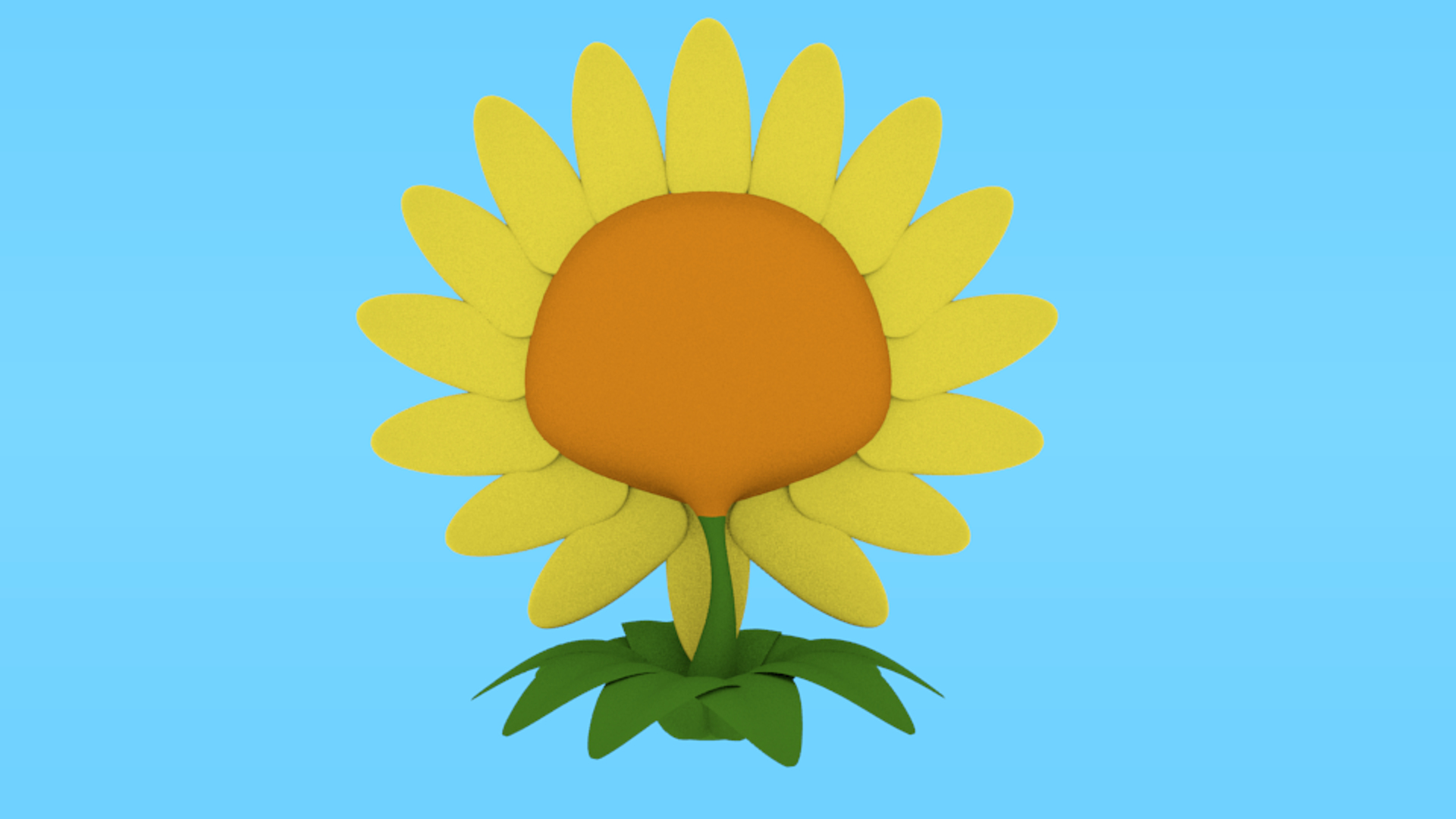 3D model plants vs zombies sunflower TurboSquid 1777052