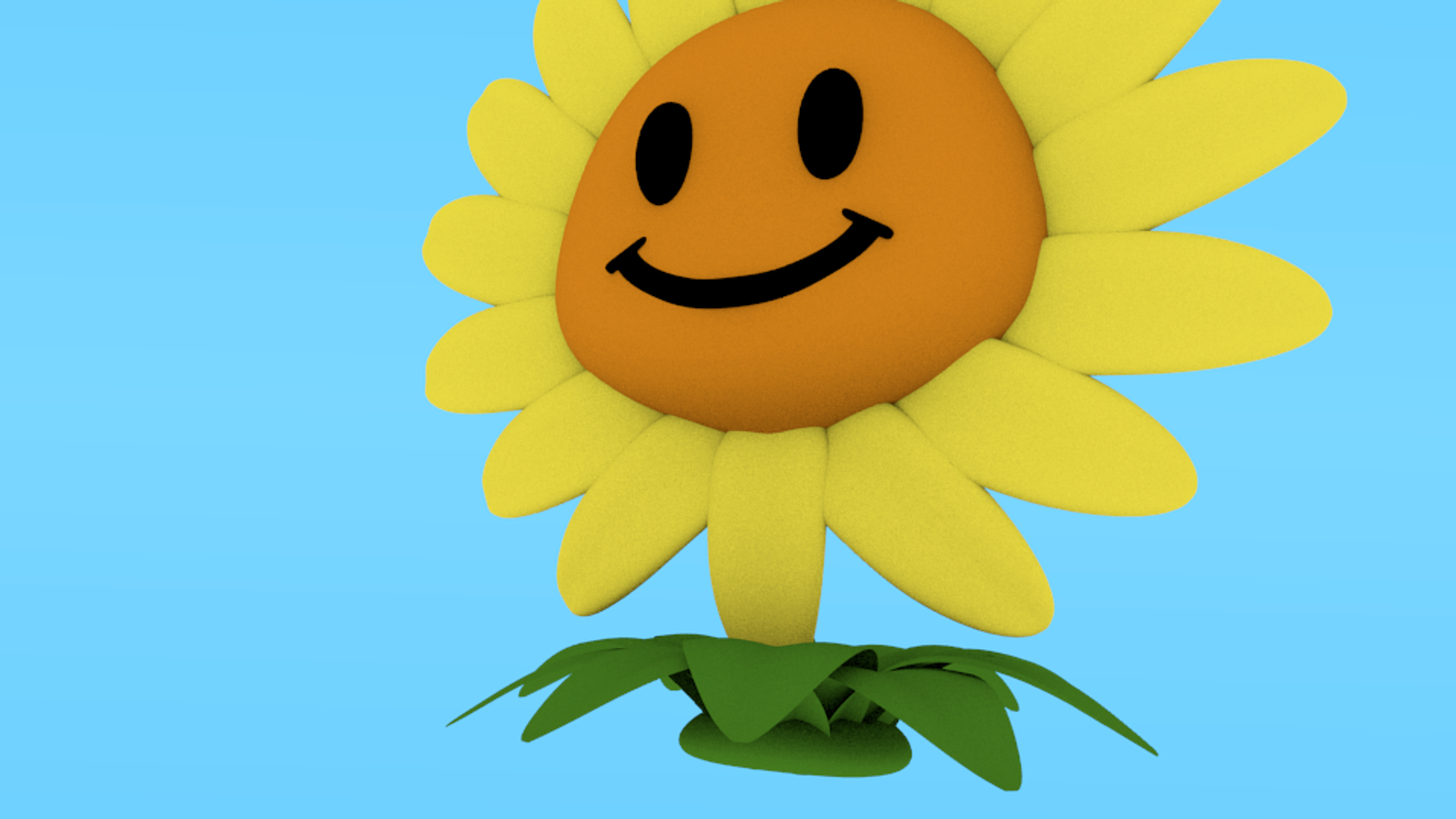 3D model plants vs zombies sunflower TurboSquid 1777052