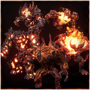 Pack of hell golems