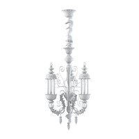 Sylcom Scena 1798 3 CR Chandelier Murano Glass Light lamp