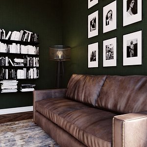 penthouse scene living room 3D model