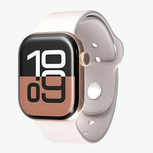 Apple Watch Series 10 Rose Gold 3D