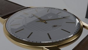 3D model leather watch