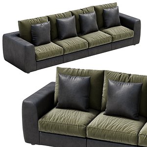 leather sofa alameda9 3 3D