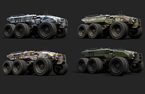 Technical Vehicle transporters Collection Plus Unreal Engine 8K Textures