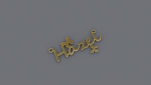 3D model Jewelry Necklace Pendant Hazel  3D Print