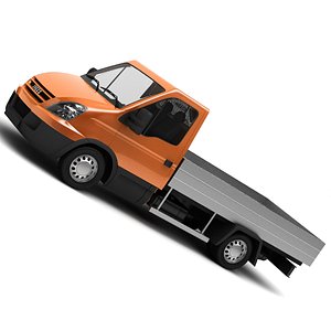3d iveco van semi - model
