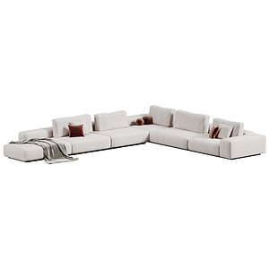 3D Monsieur Modular Sofa By Baxter