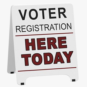 Voter Registration Sign