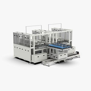 Automatic  Panel Cassette Lifting and Transfer Machine 3D model