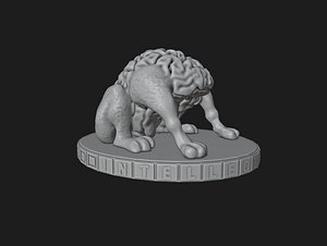 3D model Brain Dog
