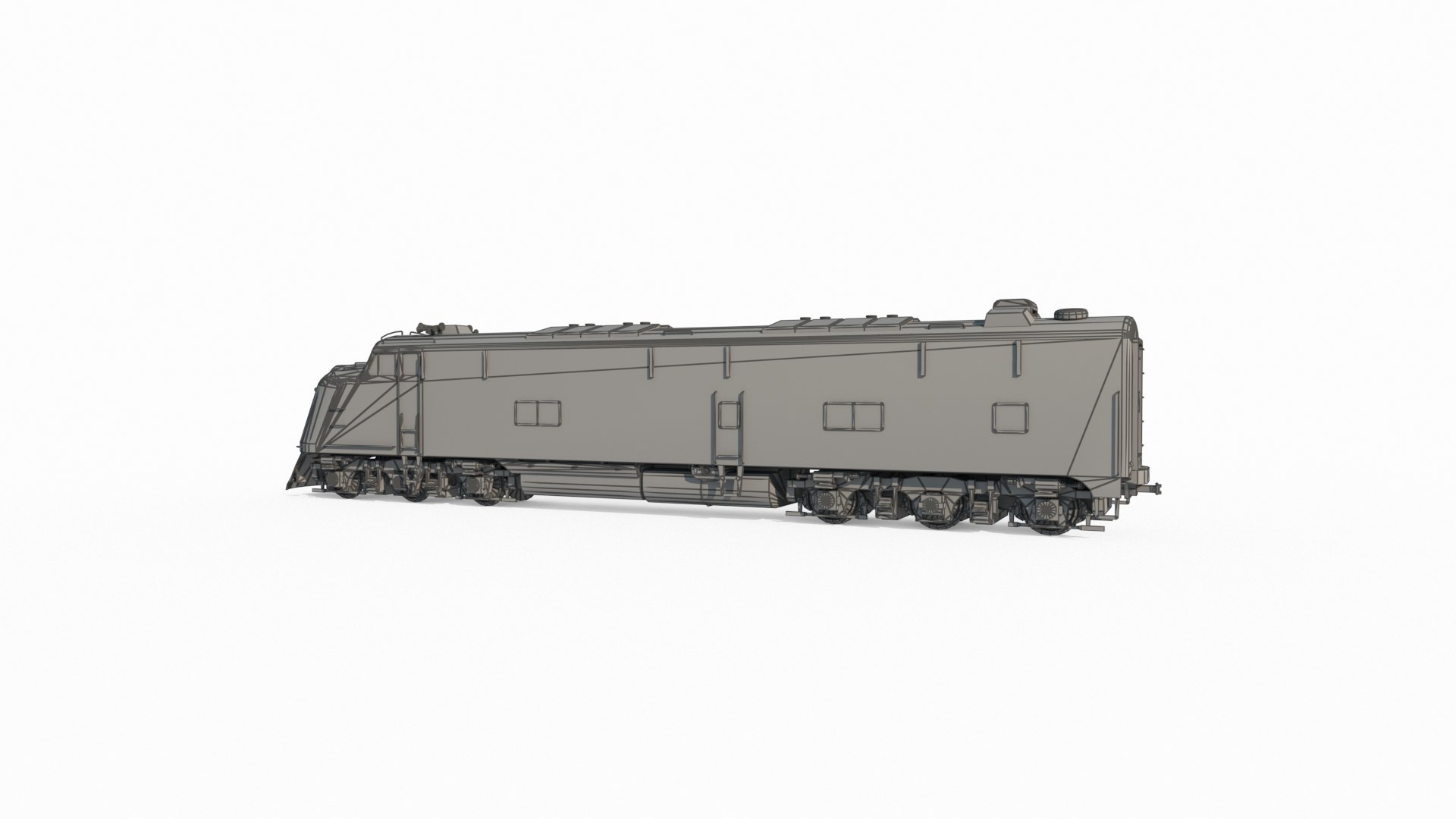 3D Modern Vehicle Diesel Locomotive - TurboSquid 2343273