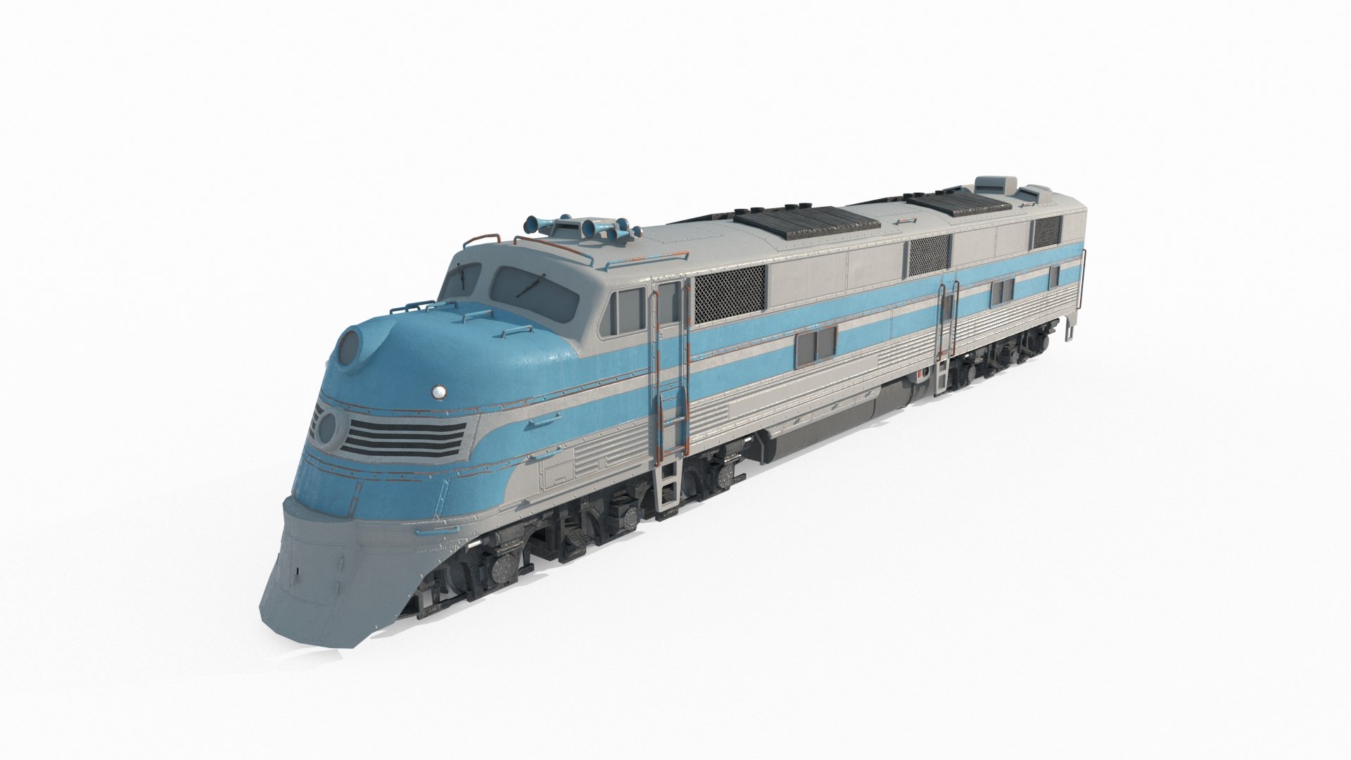 3D Modern Vehicle Diesel Locomotive - TurboSquid 2343273