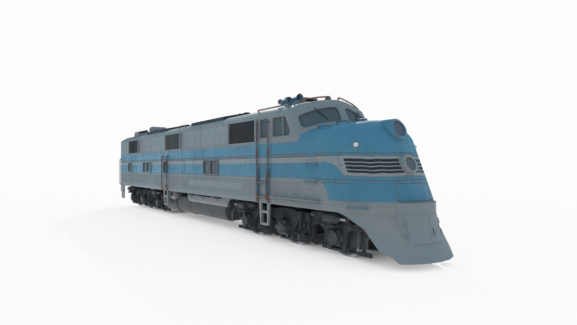 3D Modern Vehicle Diesel Locomotive - TurboSquid 2343273