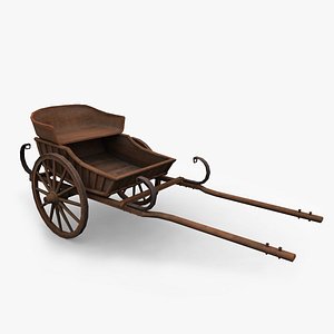 3d model old carriage