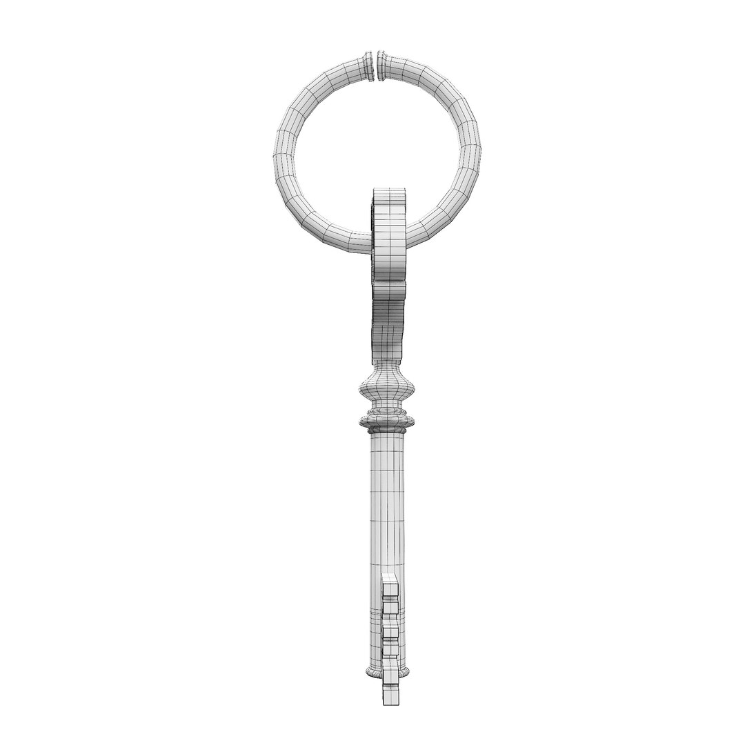 3D Model Vintage Key 3d Model - TurboSquid 1986685