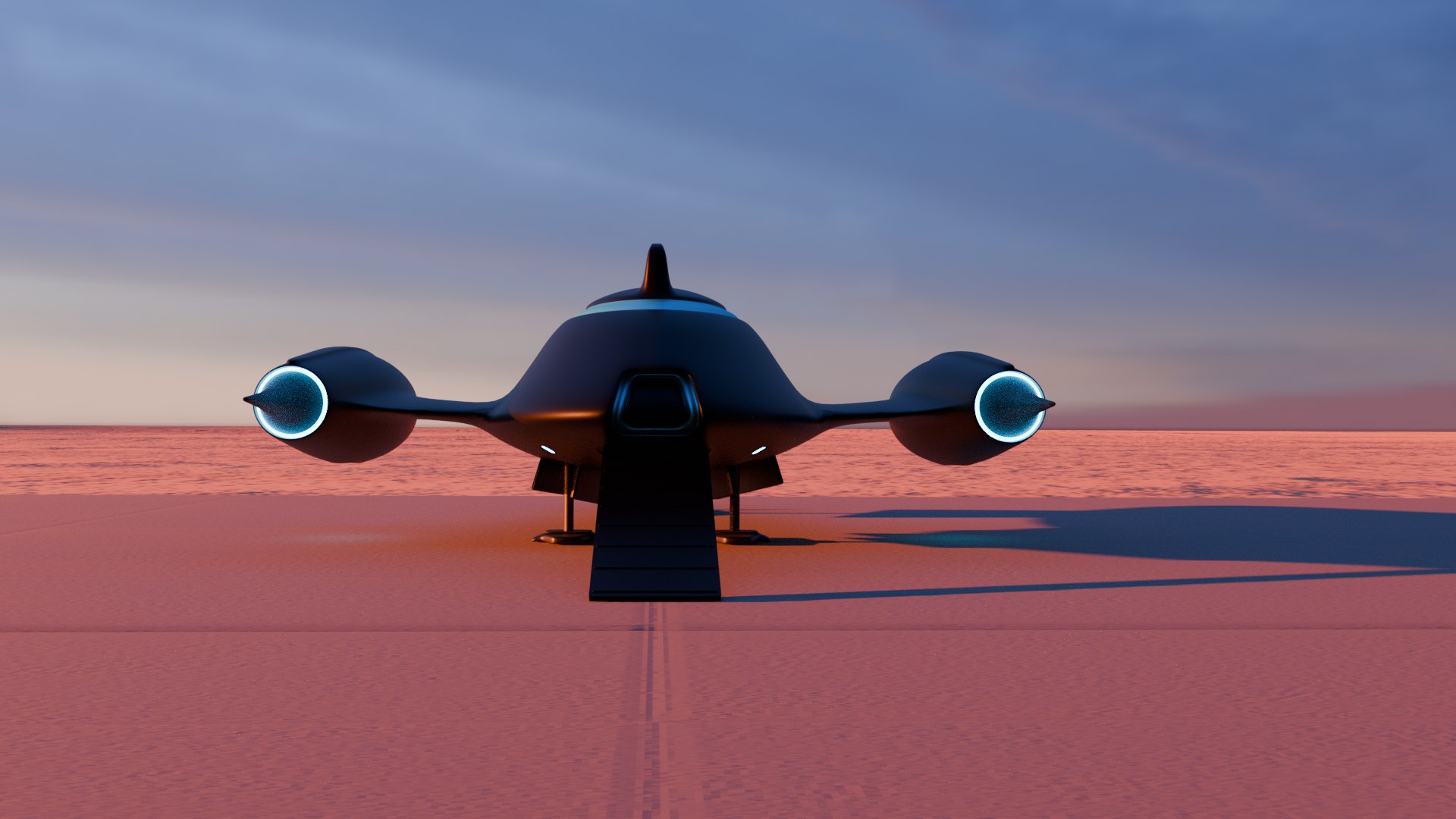3D Black Spaceship Model - TurboSquid 2223408
