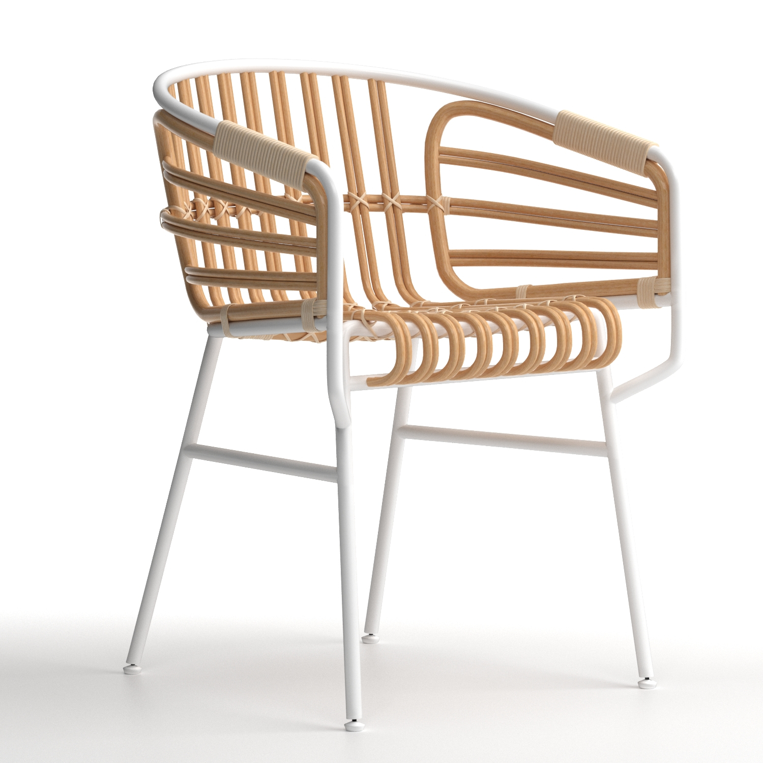 Chair rattan raphia 3D model - TurboSquid 1569486