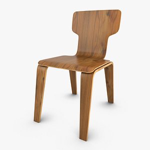 plywood chair 3d model