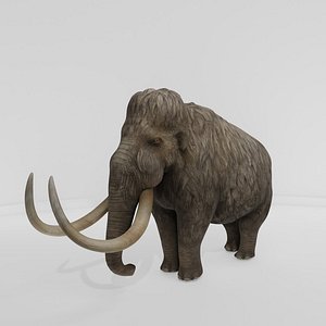 3D model Detailed Woolly Mammoth