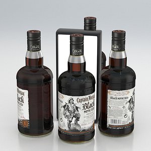 3D alcohol bottle drink