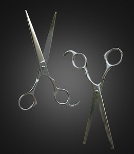 Barber scissors and thinning hair scissors