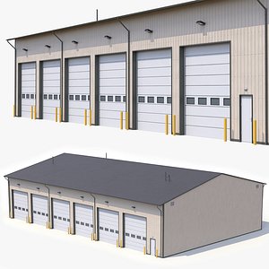 Industrial Building 45 PBR 3D model