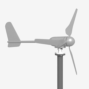 3D Wind Turbine 1200W model