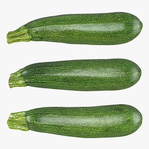 Whole Zucchini Collection 3D