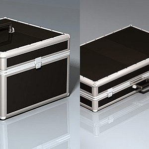 suitcase case set 3d model