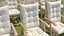 3D Outdoor Chair Seats Collection model