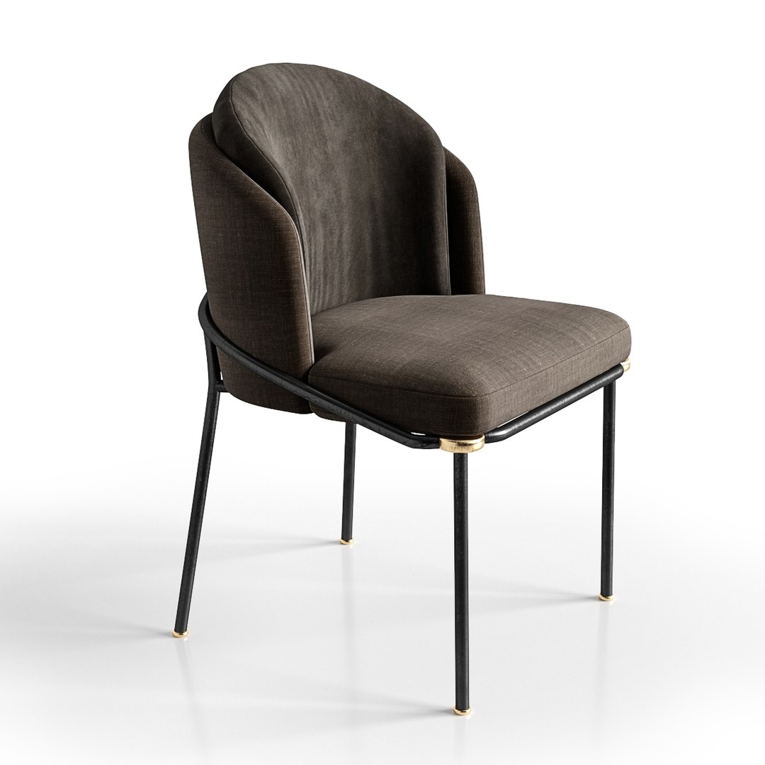 3D Chair Fil Noir Minotti - TurboSquid 1506548