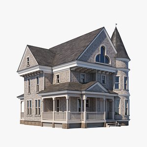 mansion realistic 3d obj