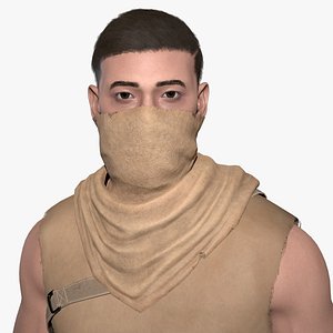 Desert Survivor Man 3D model