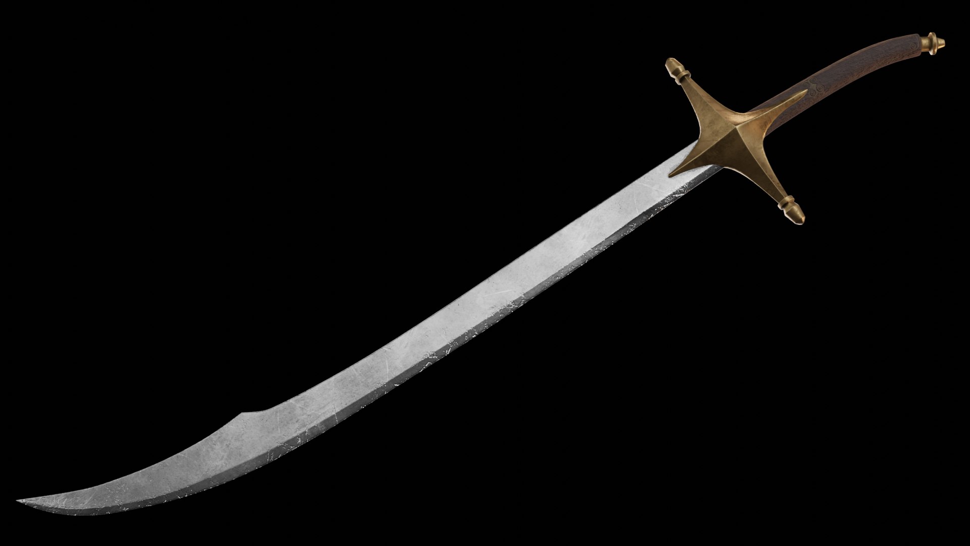 Изогнутый меч бандита. Скимитар Зульфикар. Скимитар меч. Эльфийский скимитар. Египетский скимитар.
