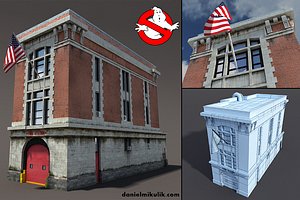 station building 3d model