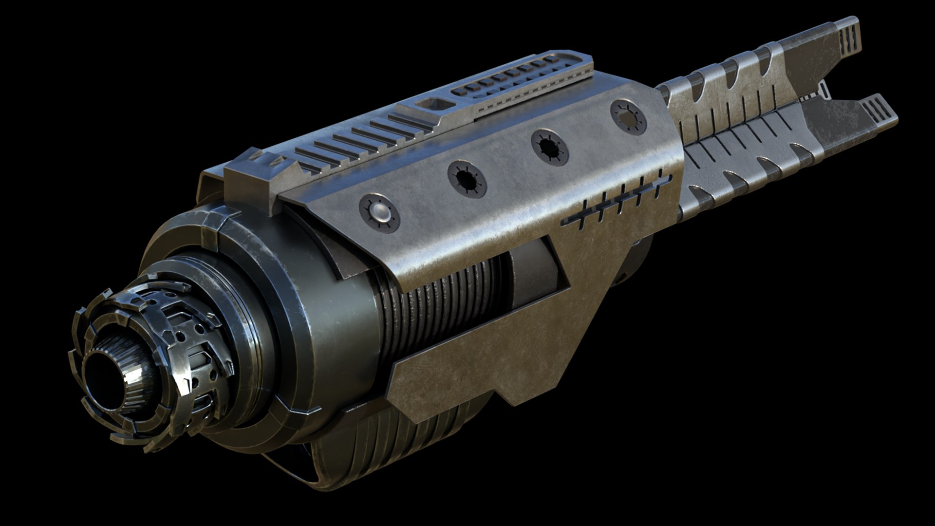 3D cannon arm model - TurboSquid 2021793