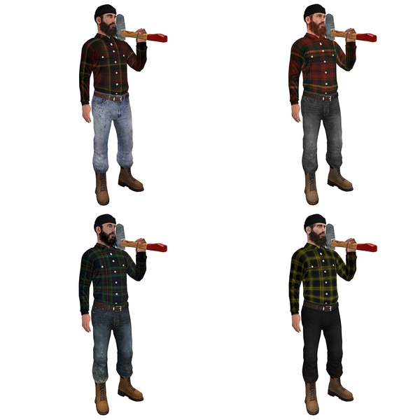 3D Lumberjack Models | TurboSquid
