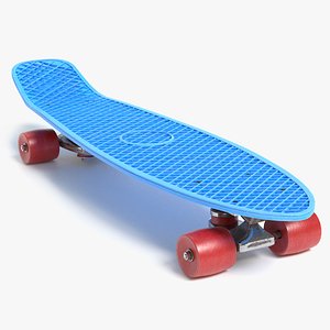 3D model vintage skateboard
