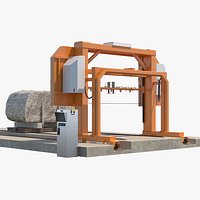 Cutter Concrete Slab Wire Saw Rigged