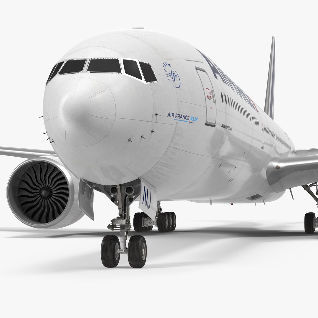 Boeing 777 8x Air France 3D Model 3D model preview