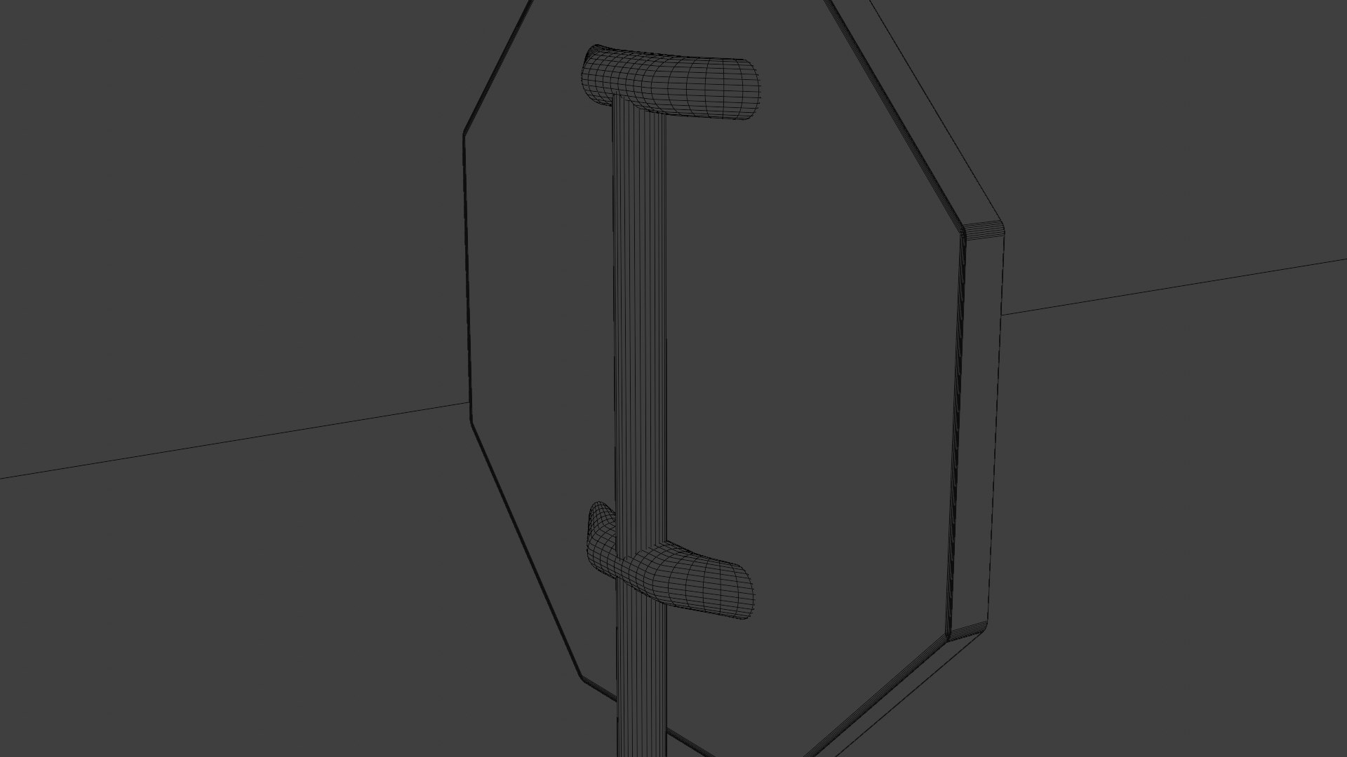 Low Poly Road Sign STOP Game Ready VR AR 3D - TurboSquid 1781823