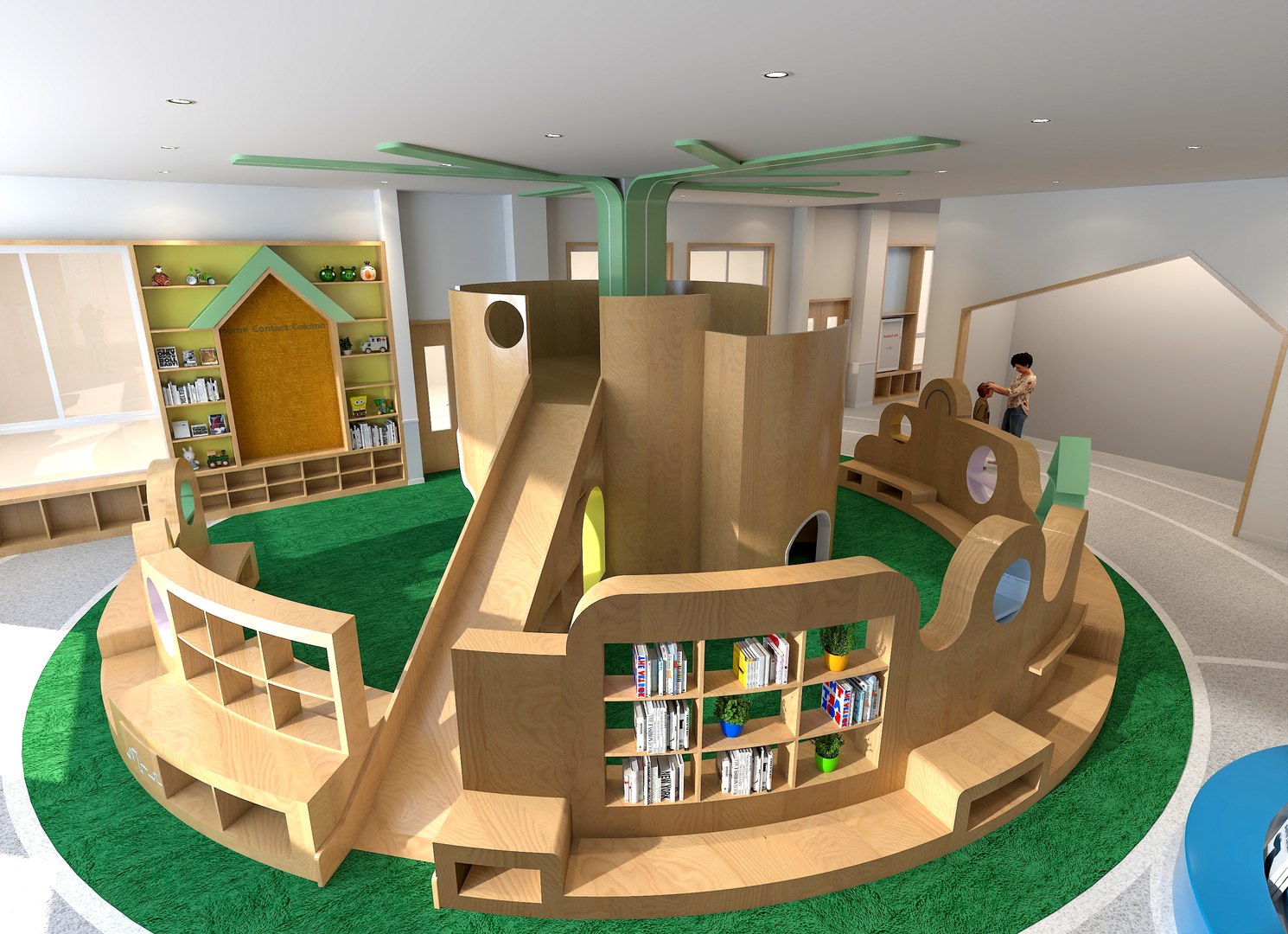 Contemporary Children Activity Room 3D Model - Interior Design For ...