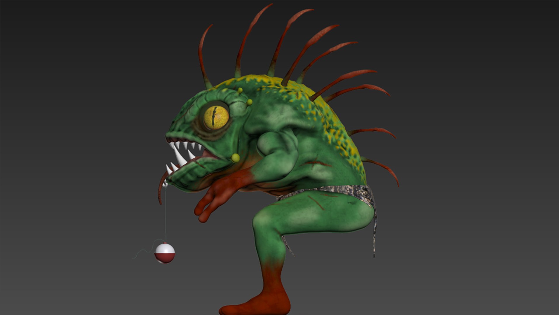 3D monster murloc model - TurboSquid 1282656