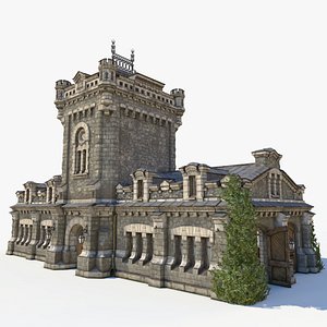 3D medieval warehouse model