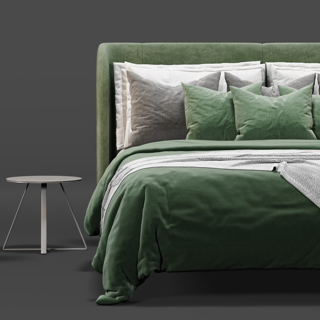 Bed Ikea Tufjord Upholstered 3D Model - TurboSquid 2054329